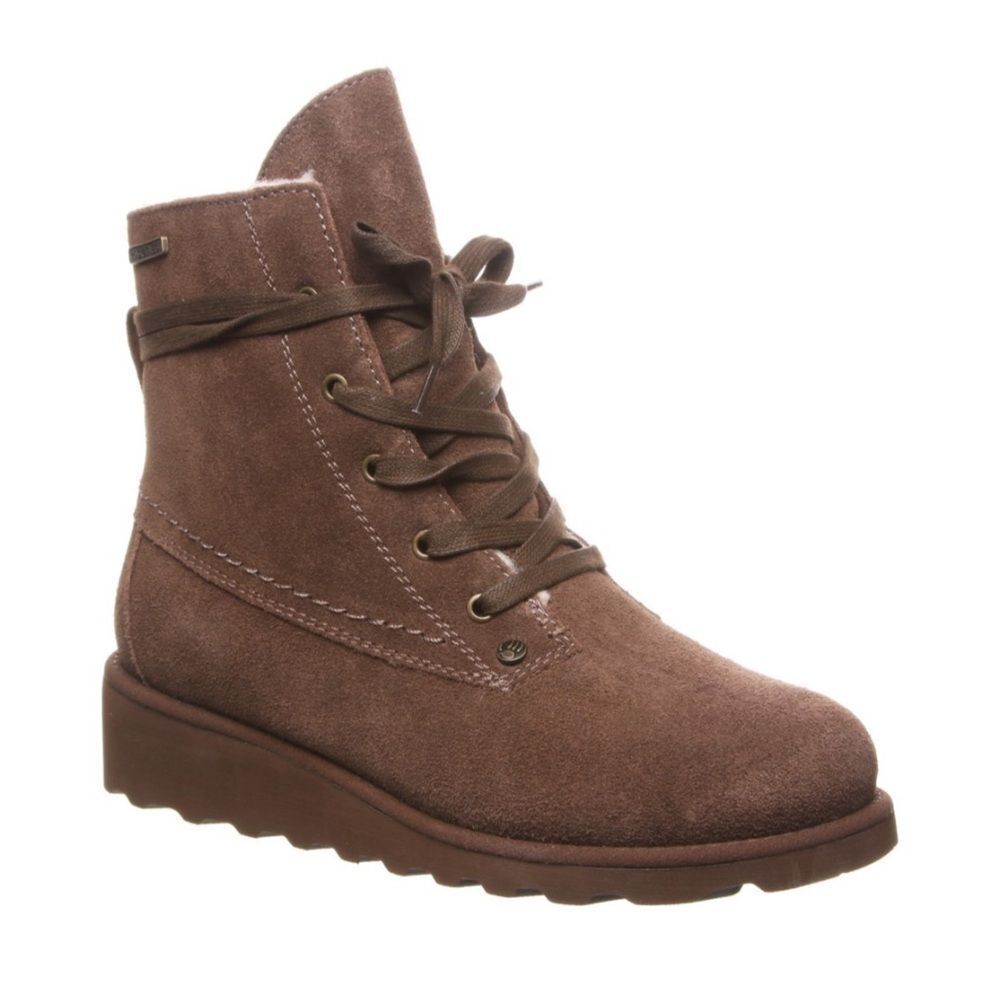 BearPaw Brown Ankle Booties - Picture 2 of 9